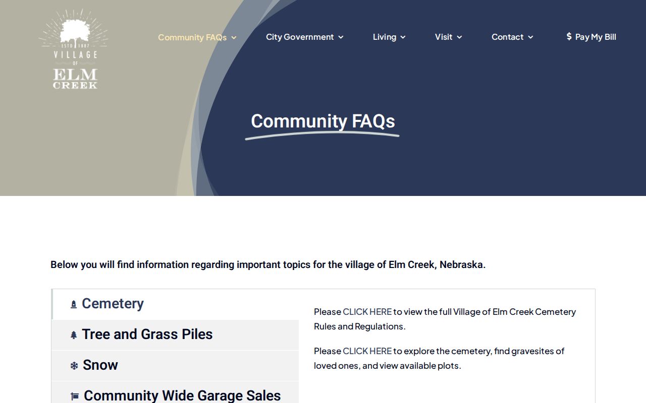 Elm Creek court docket search village office and records route